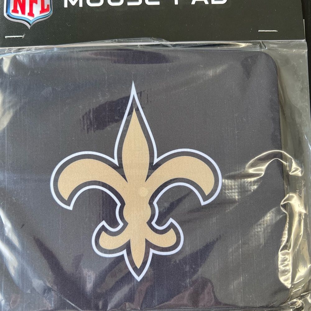 BRAND NEW NFL NEW ORLEANS SAINTS NEOPRENE MOUSE PAD CTM5